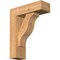 Ekena Millwork Funston Block Smooth Bracket w/ Offset Brace, Western Red Cedar, 5 1/2"W x 16"D x 20"H BKT0604X16X20FST05SWR - alternate 1